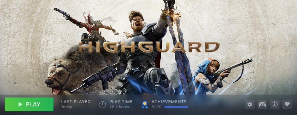 So because <a href="/PlayHighguard/">Highguard</a> is shutting down on March 12th, I spent time grinding out the achievements while I could.