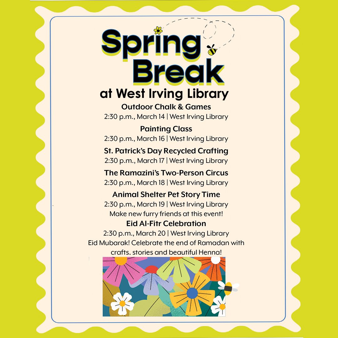 Irving Library tweet media