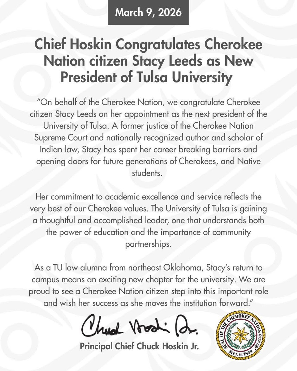 Cherokee Nation tweet media