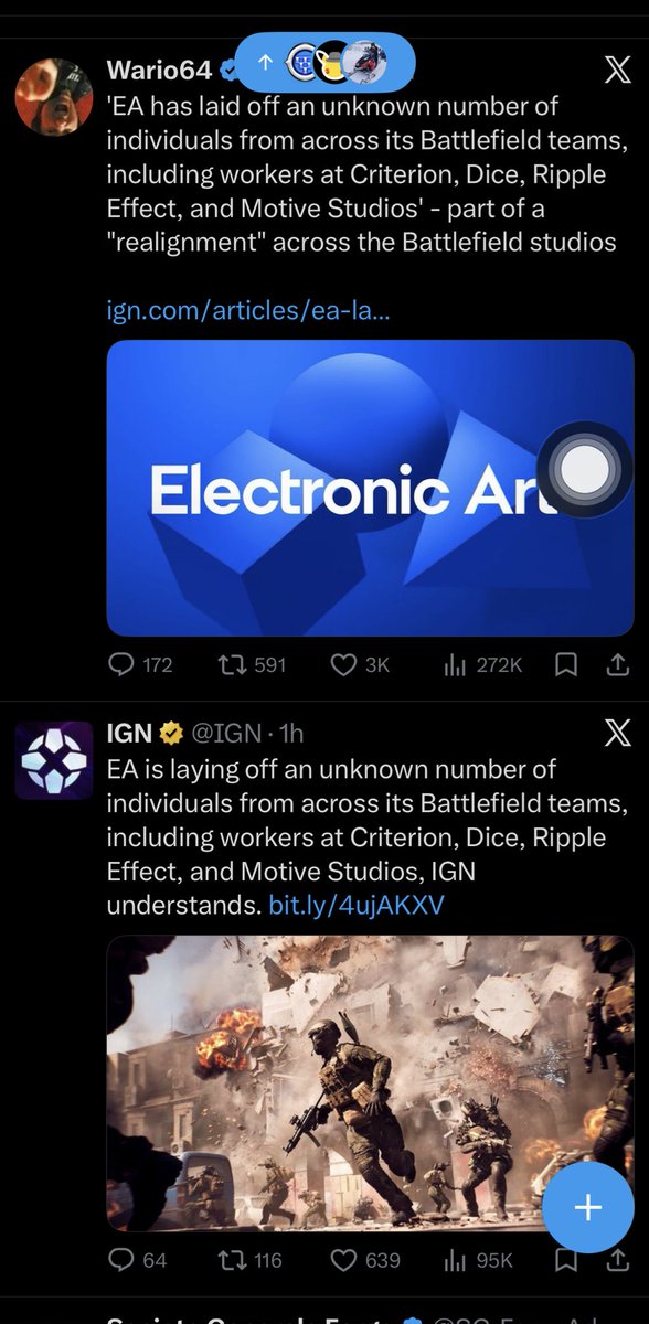 Battlefield moments that precede unfortunate event tweet media