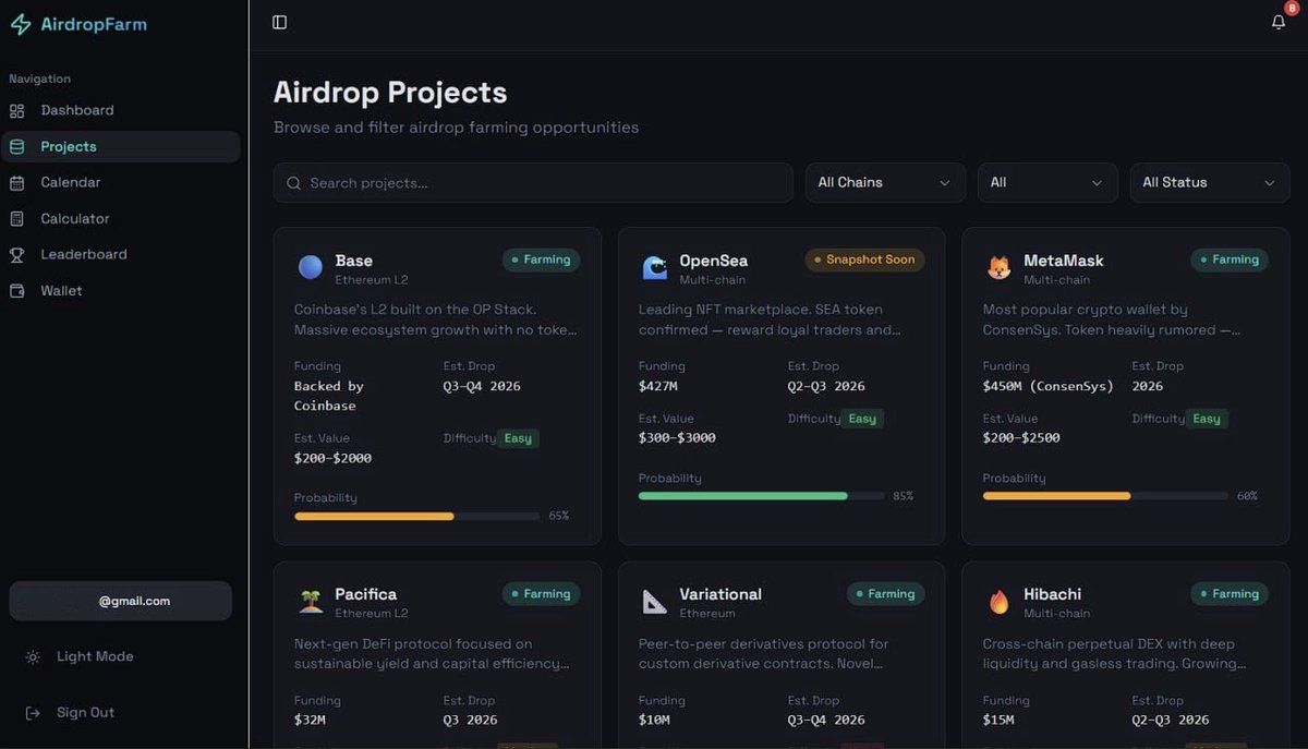 SadlifeTv_'s tweet image. AIRDROP FARMING IS NOT DEAD….

You can earn $10000/month and make a living just from farming airdrops.

With proper tools, you cant miss the next big drop.

“AirdropFarmer” is the only tool you need.
Launching soon 🫡

What do you think the next big drop be $BASE $SEA $MASK?