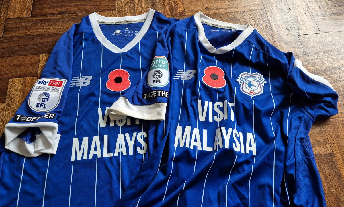 Cardiff City Match Worn Shirts tweet media