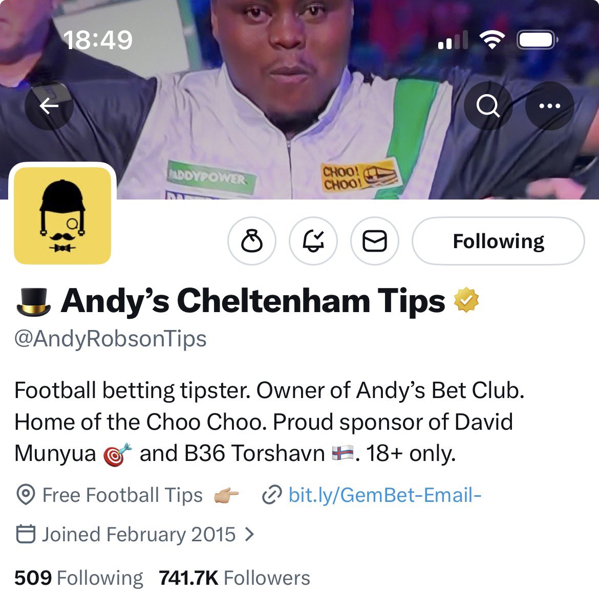 THFC_1882_BOO's tweet photo. @AndyRobsonTips https://t.co/dsoZQLFOk9