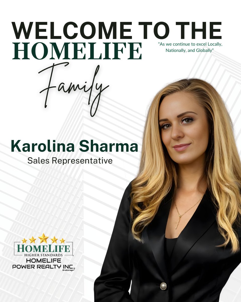 HomeLifePower's tweet photo. Welcome Karolina Sharma to the HomeLife Power Realty family 🏡✨We’re excited to have you join our growing community and look forward to the great things ahead. Welcome to the team! 💚 https://t.co/JtCjTrSY7n
