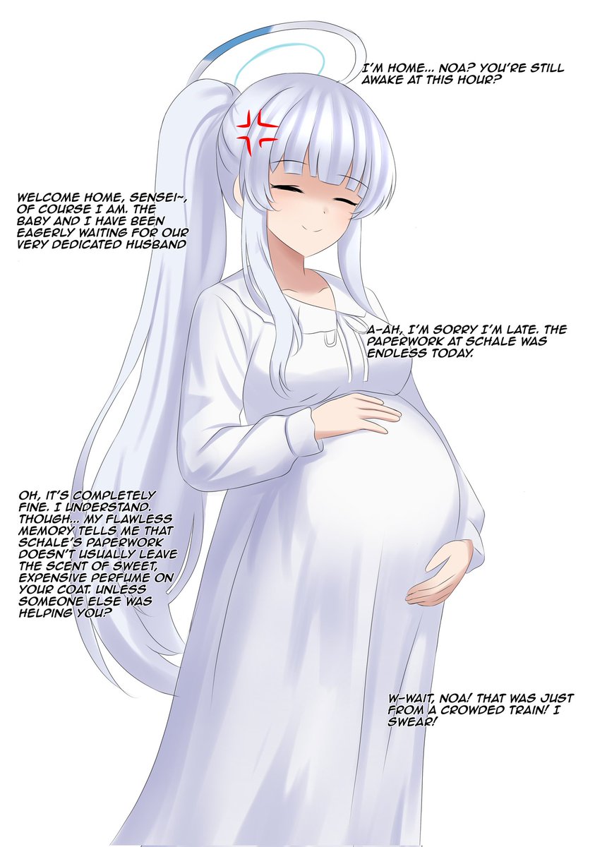 Here is Noa from Blue Archive. Noa getting sus of Sensei