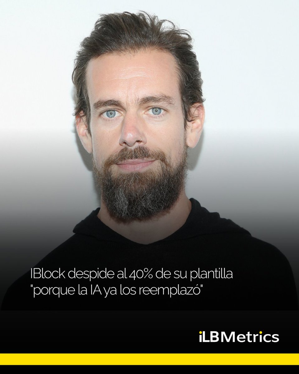La IA ya está cambiando el tamaño de las empresas. 🚀

Jack Dorsey, CEO de Block, anunció el despido de más de 4,000 empleados, afirmando que la integración de #InteligenciaArtificial permite operar con equipos más pequeños y eficientes.

👉 Conoce por qué esta decisión está