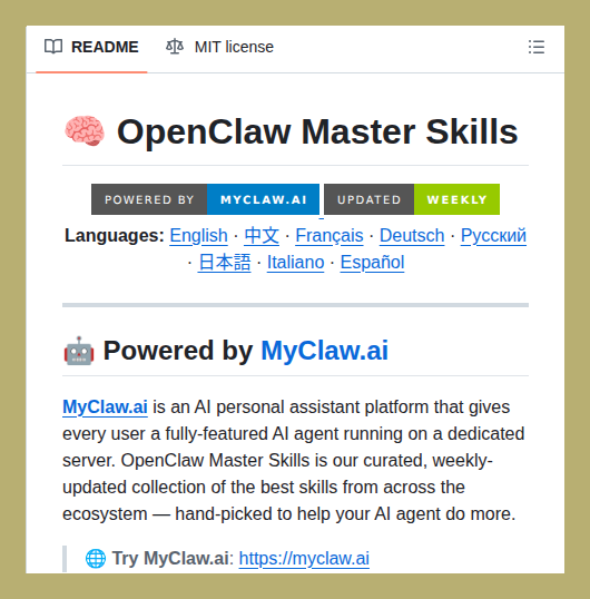 Collection of skills for AI agents

github.com/LeoYeAI/opencl…