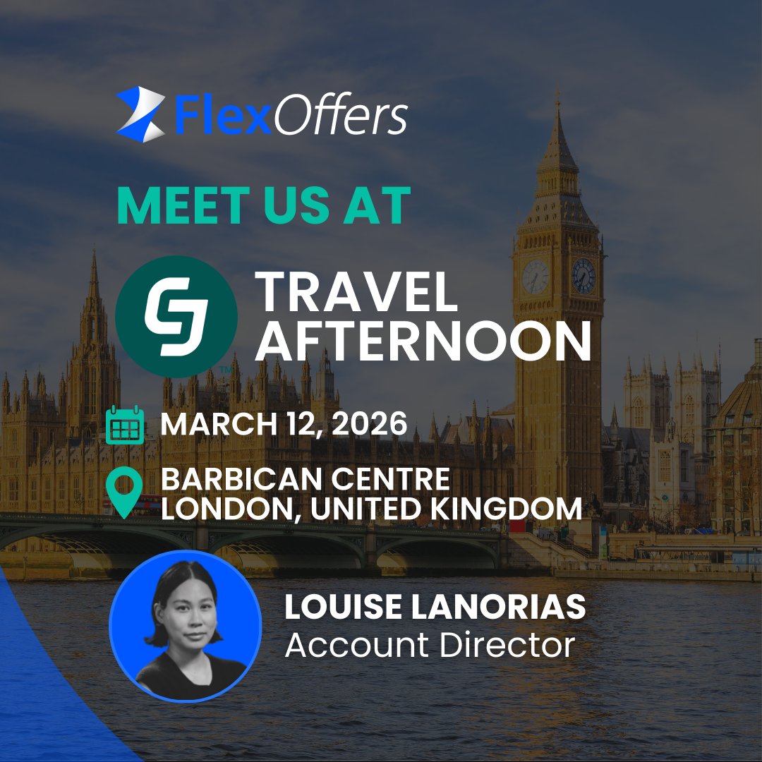 On 12 March, <a href="/CJnetwork/">CJ</a> Travel Afternoon takes place at the Barbican Centre.
 
If you’ll be there, book time with Louise in the event app and make the most of the afternoon at the Barbican.
 
#flexoffers #partnermarketing #affiliatemarketing #cjtravelafternoon #cjaffiliate