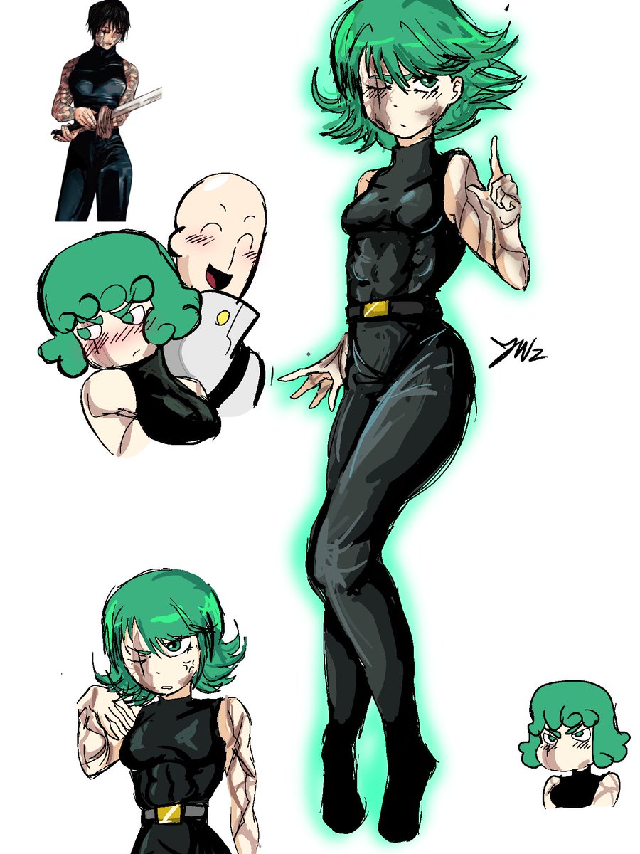 Tatsumaki cosplaying as maki #onepunchman #opm #tatsumaki #saitama #jjk