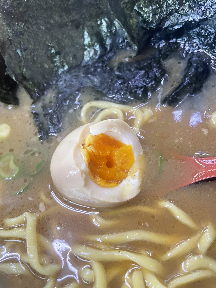 DankichiMen's tweet photo. 26-33
はじめ家
中盛ラーメンｶﾀﾒのり味付玉子
夕方の小腹を満たす🚗
ギュンギュンに味の乗ったスープは十分キレキレ😍後ろの学生3人は見事に早◯三段活用コールしてて「これが若さか…」と羨む
麺にノリを巻くことでしか得られない快感がある😤ノリこそ至高、そう言い訳して老いから逃げる🏃‍➡️ https://t.co/2WcBaToTMx