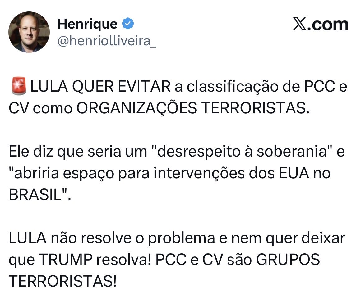 Lula está certissímo e estou realmente perplexo que existam pessoas tão burras e inocentes a ponto de acreditar que os estados unidos tem algum interesse em “combater narcotráfico e terrorismo” em algum lugar