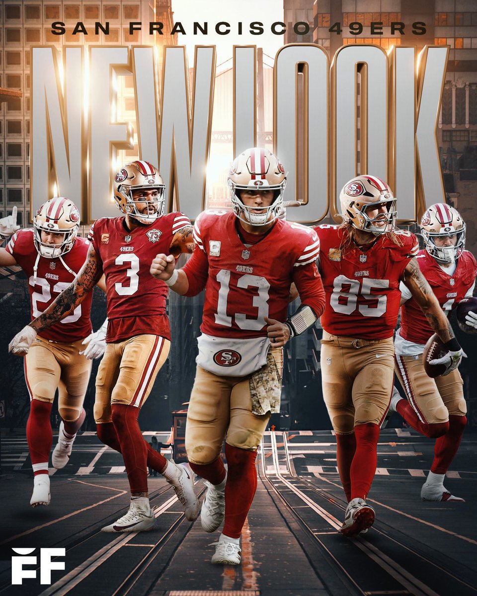 fballforeverhq's tweet photo. The 49ers new look offense 🔥

🔶 Brock Purdy
🔶 Christian McCaffrey 
🔶 Mike Evans 
🔶 Ricky Pearsall 
🔶 George Kittle https://t.co/yiWNicnH0U
