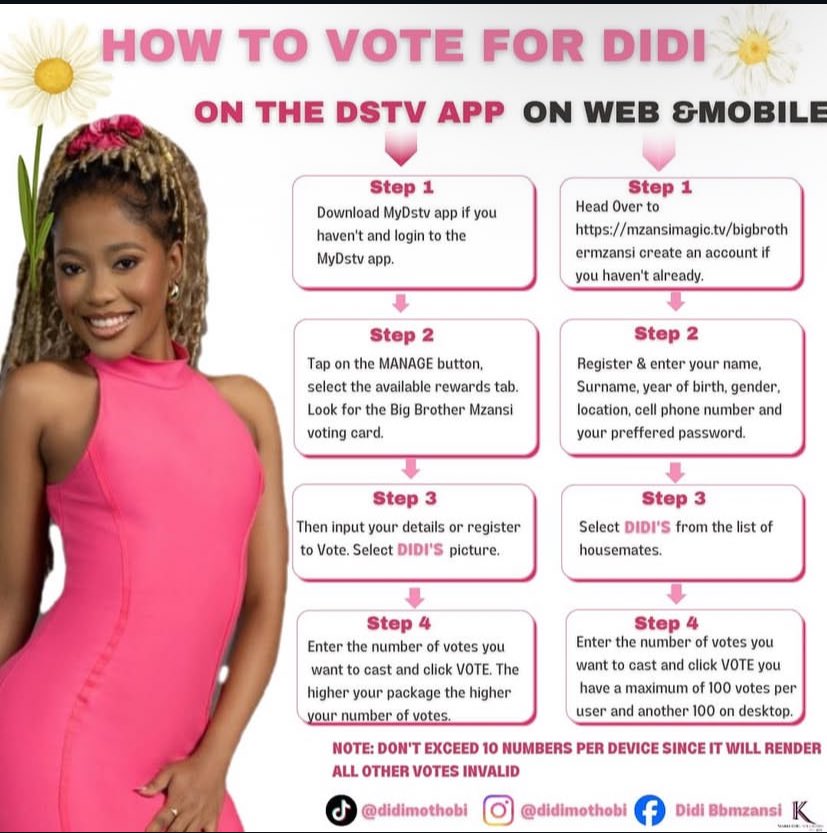 TrixieTribe and Trixtars our friend is up for eviction🥹 Please Vote <a href="/Didimothobi/">DIDI MOTHOBI</a> 

🔗: dstv.com/mzansimagic/en…

TRIXIE THE UNDERDOG 
TRIXTARS X TRIXIETRIBE ARMY
#BBMzansi6 
#TrixieChristoffels