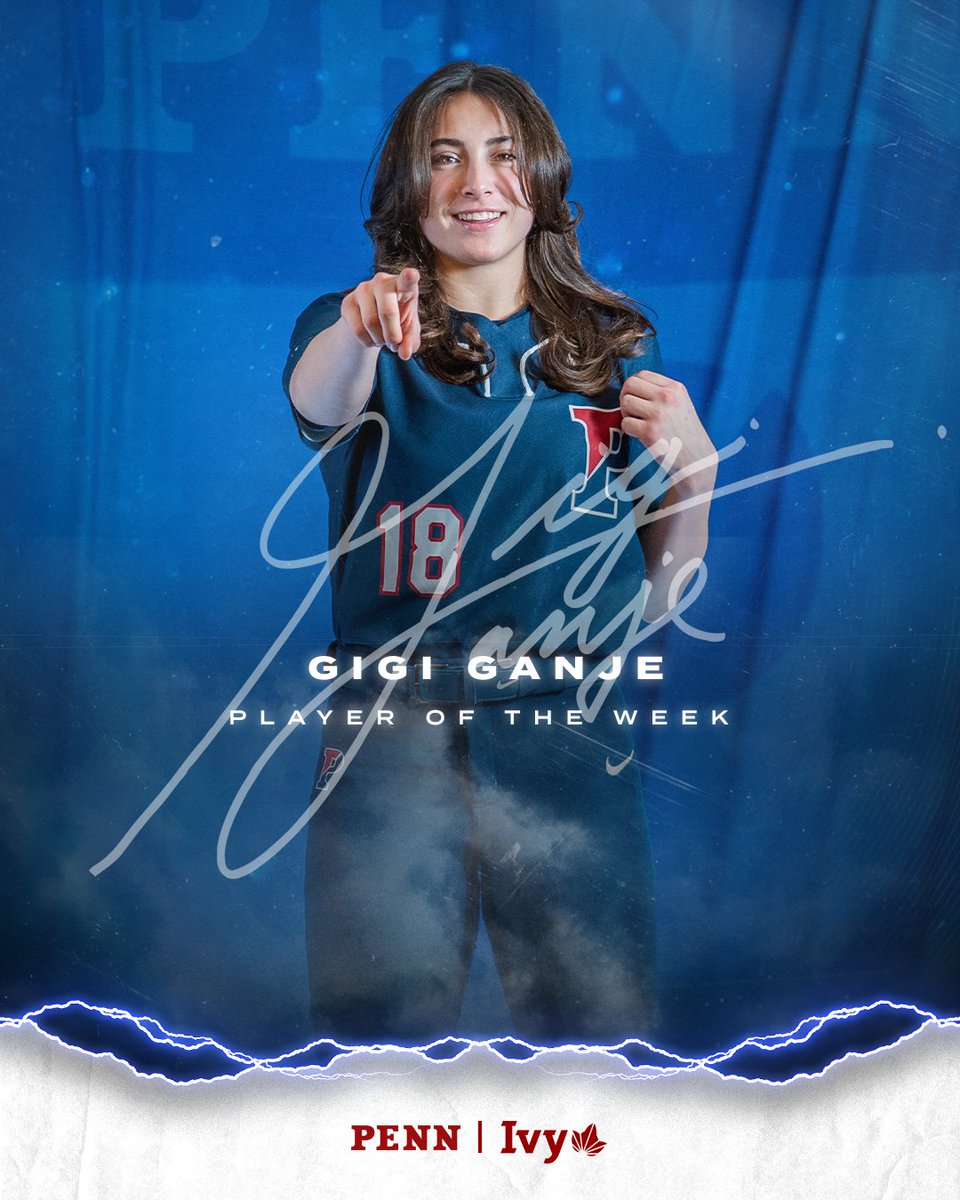 Penn_Softball's tweet photo. Slugging the Competition 🥎

Gigi Ganje earns Ivy League Player of the Week!

#FightOnPenn🔴🔵 https://t.co/pUtzZcKyK2
