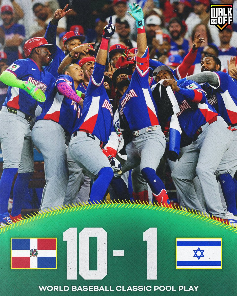 Team Dominican Republic DOMINATES Israel to punch their ticket to the WBC Quarterfinals 🎟️🇩🇴
