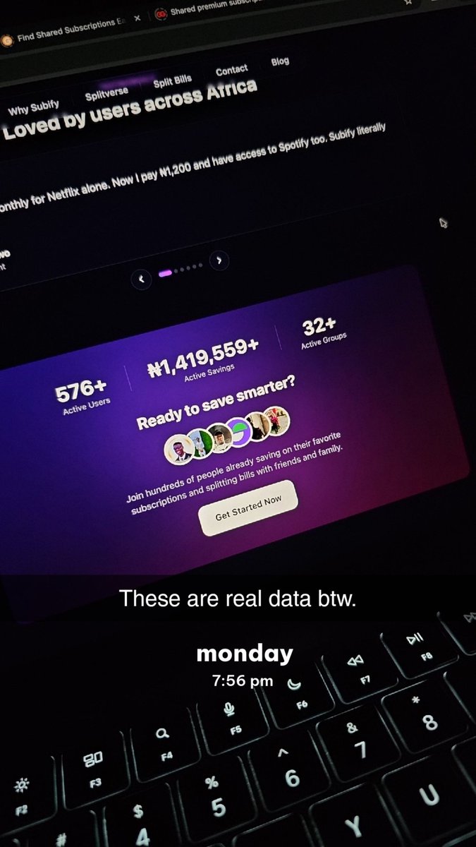These are real data, btw. <a href="/UseSubify/">UseSubify</a> is helping over 500 users save money on digital subscriptions. This makes me so happy!