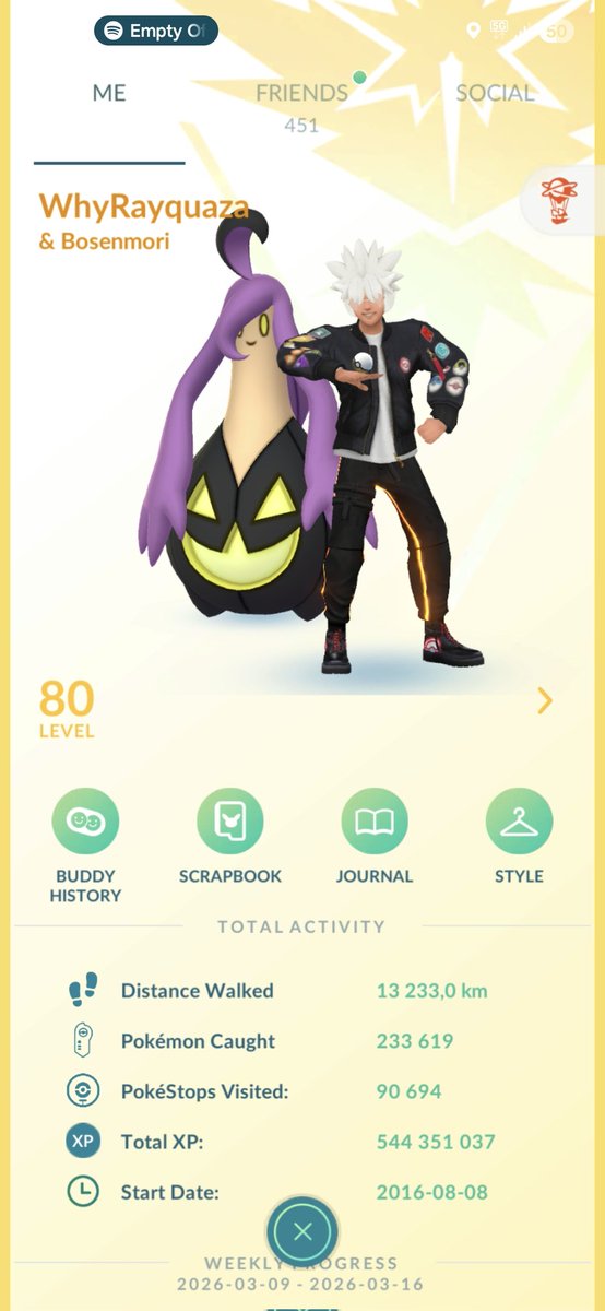 32 million xp gained in 4 days🥳 #PokemonGO