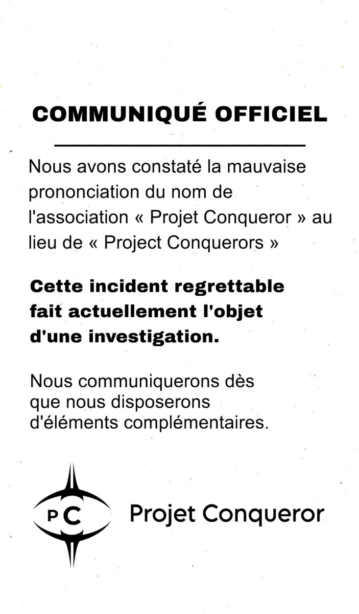 Project Conquerors (PCS) tweet media