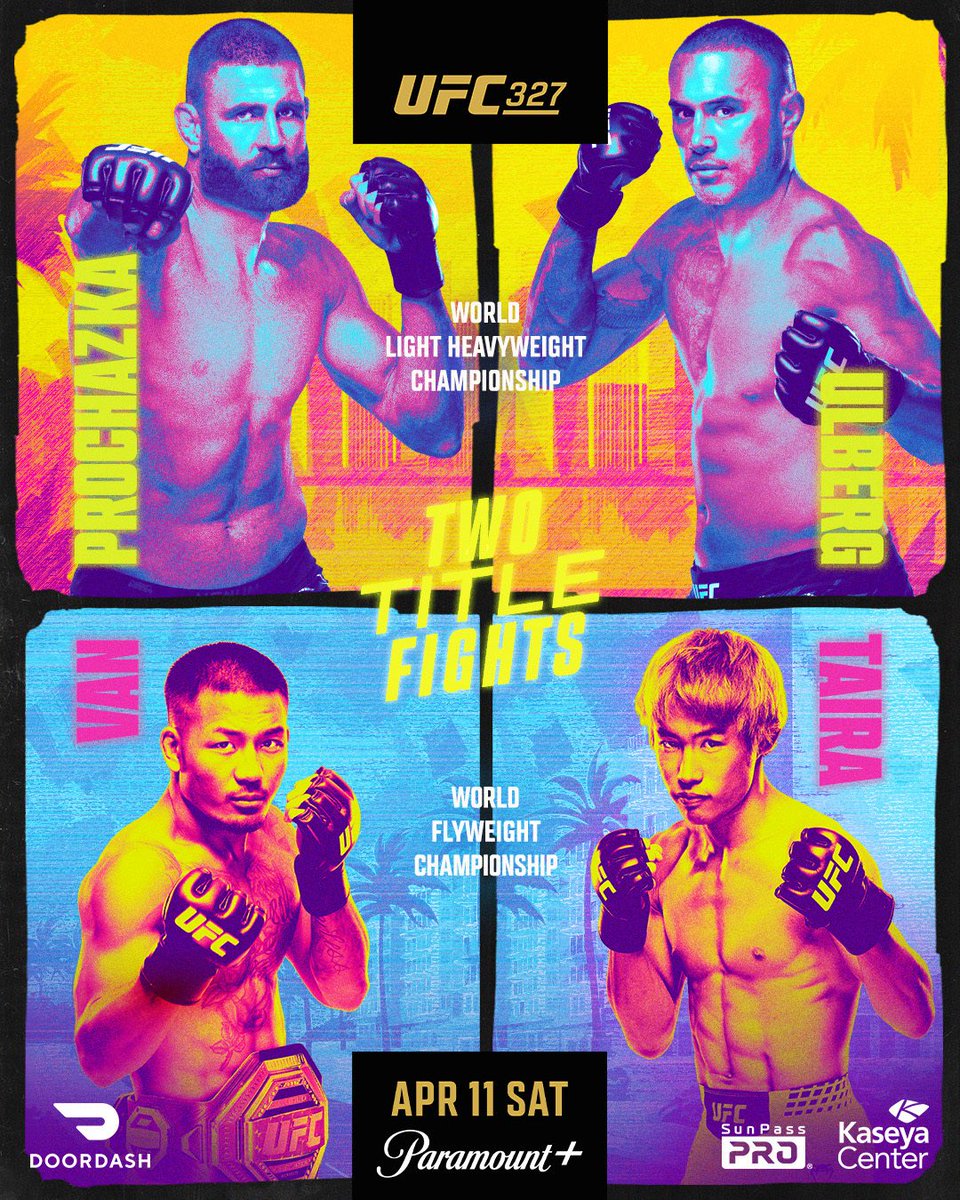 InfoFightsMMA's tweet photo. O pôster oficial do #UFC327! 🔥🌴

#UFC #UFCBR https://t.co/PYdyMc3Isn