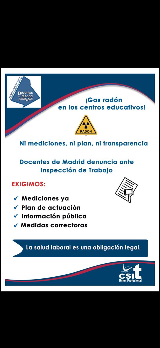 Docentes de Madrid - CSIT UNIÓN PROFESIONAL tweet media