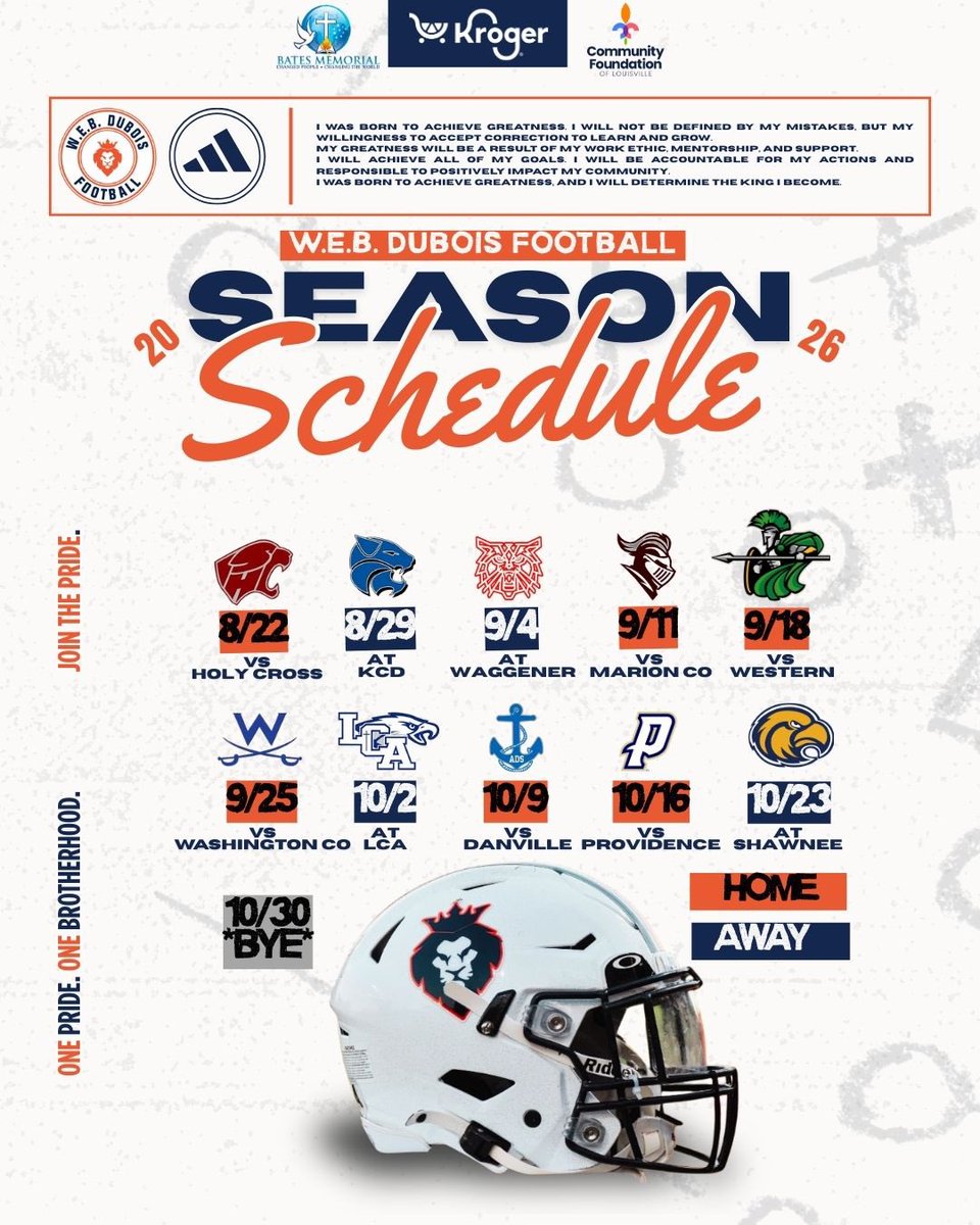 W.E.B. Dubois Academy Football tweet media