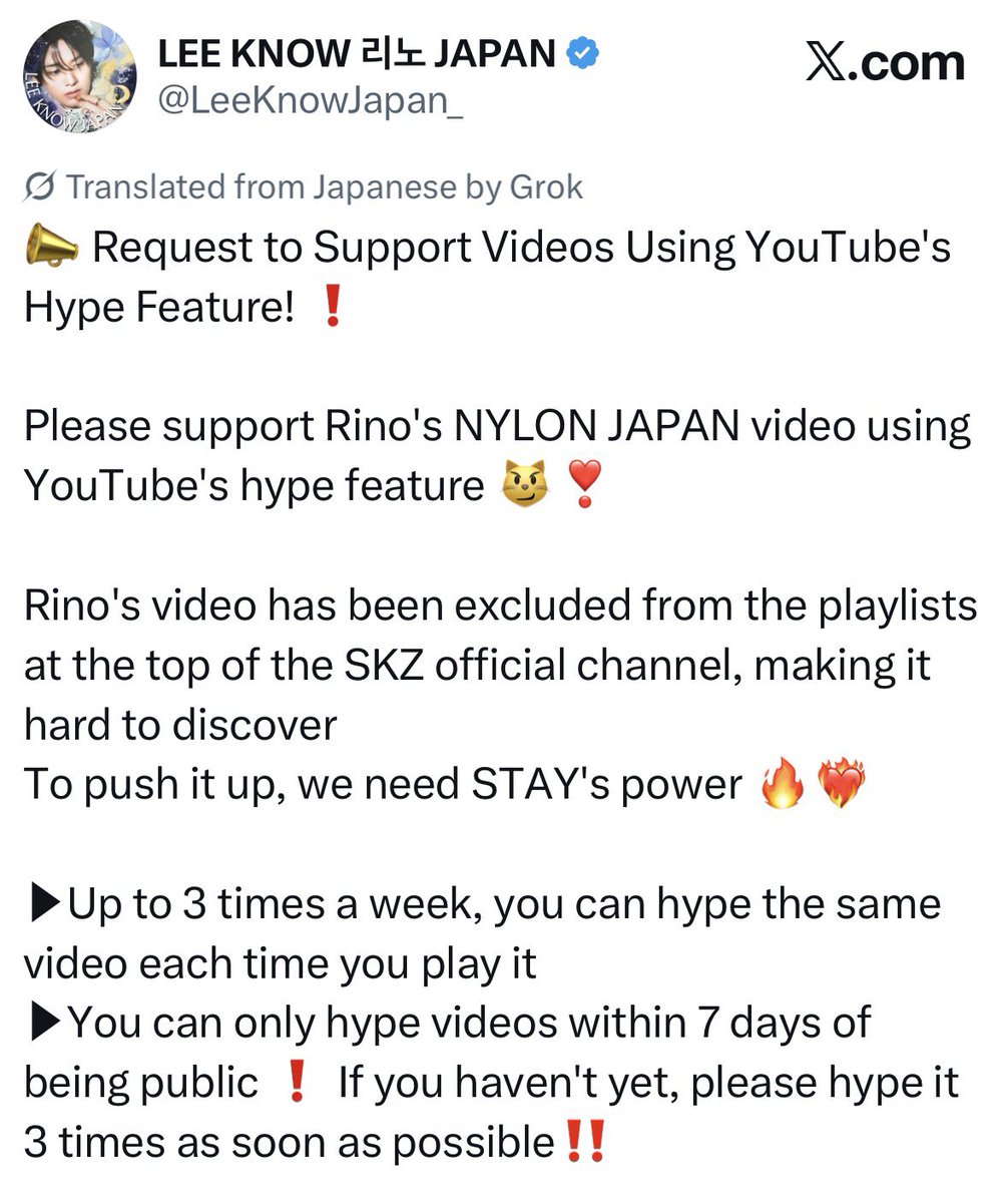 chkchkboom77's tweet photo. Since this #LeeKnow video is getting  no support from @jypnation @JYPE_JAPAN @Stray_Kids_JP @Stray_Kids let’s try and boost it ourselves! 
#LEEKNOWxBoucheron #LEEKNOWxNylonJapan

🔗https://t.co/En6ldNud4i https://t.co/2mZtFF4kYG