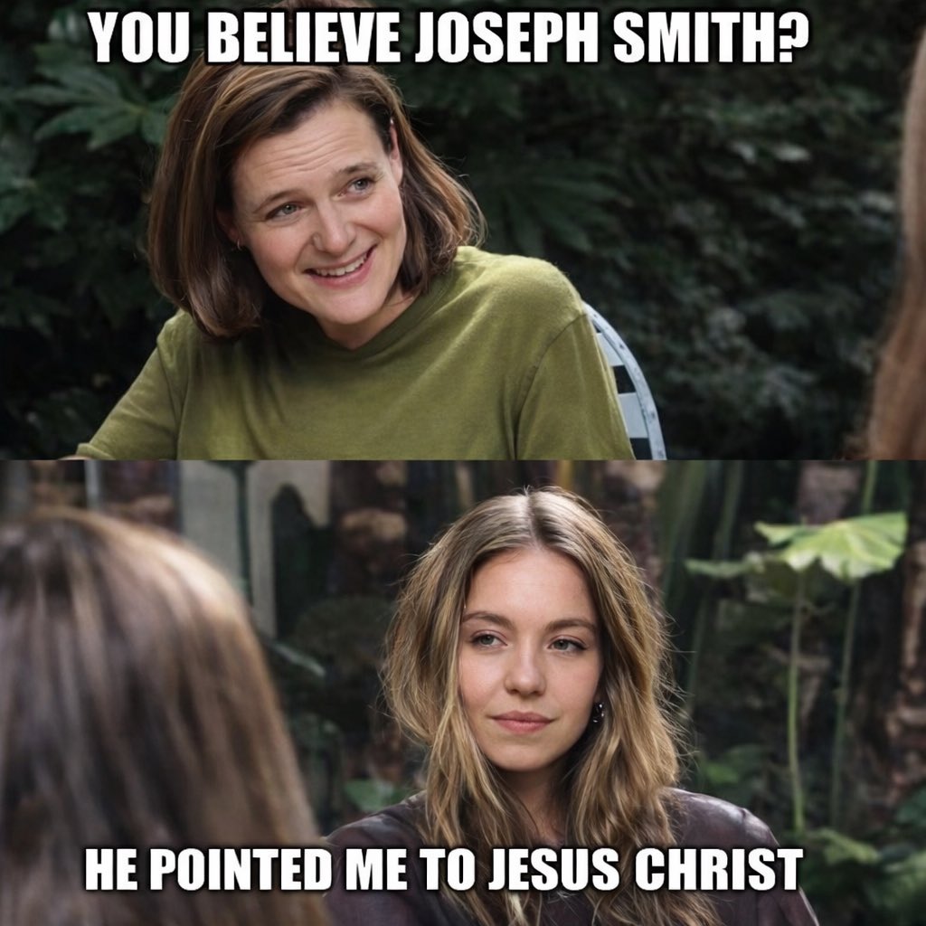 MattTestifies's tweet photo. What is interesting about calling Joseph Smith a conman is that conmen try to gather devotion around themselves, while Joseph Smith spent his life bearing witness of Jesus Christ and directing people to the Father through Him.

Everything tied to his prophetic mission points beyond Joseph and toward the Savior, whether that is the Book of Mormon, the Restoration of priesthood authority, the ordinances of salvation, or the call to repent and come unto Christ.

I do not honor him because I think he was flawless, and I do not speak of him because I confuse him with the Lord, but I will defend his name because he was a prophet of God whose life and testimony helped lead me more fully to Jesus Christ.