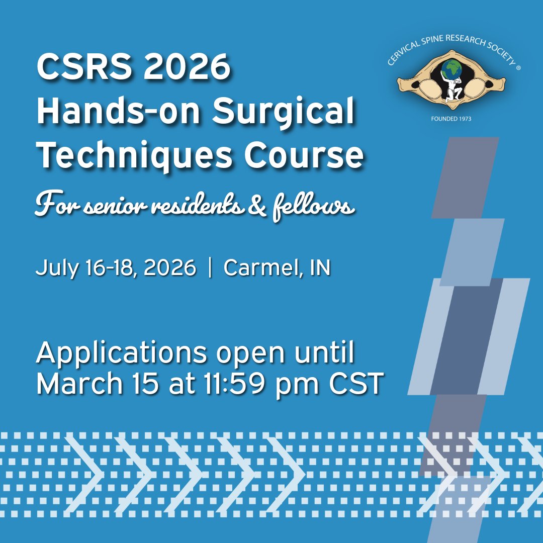 Cervical Spine Research Society tweet media