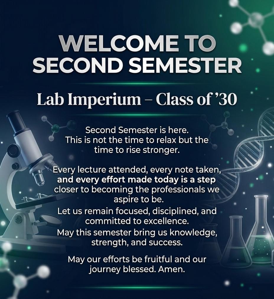 ImperiumLab's tweet photo. Coming from the THE LAB IMPERIUM 30' to all Unilorite 🙌💯
Happy resumption ✨️💯
#Rainsemester 
#Unilorite 
#TheLabImperium https://t.co/P6NDJiLpQg