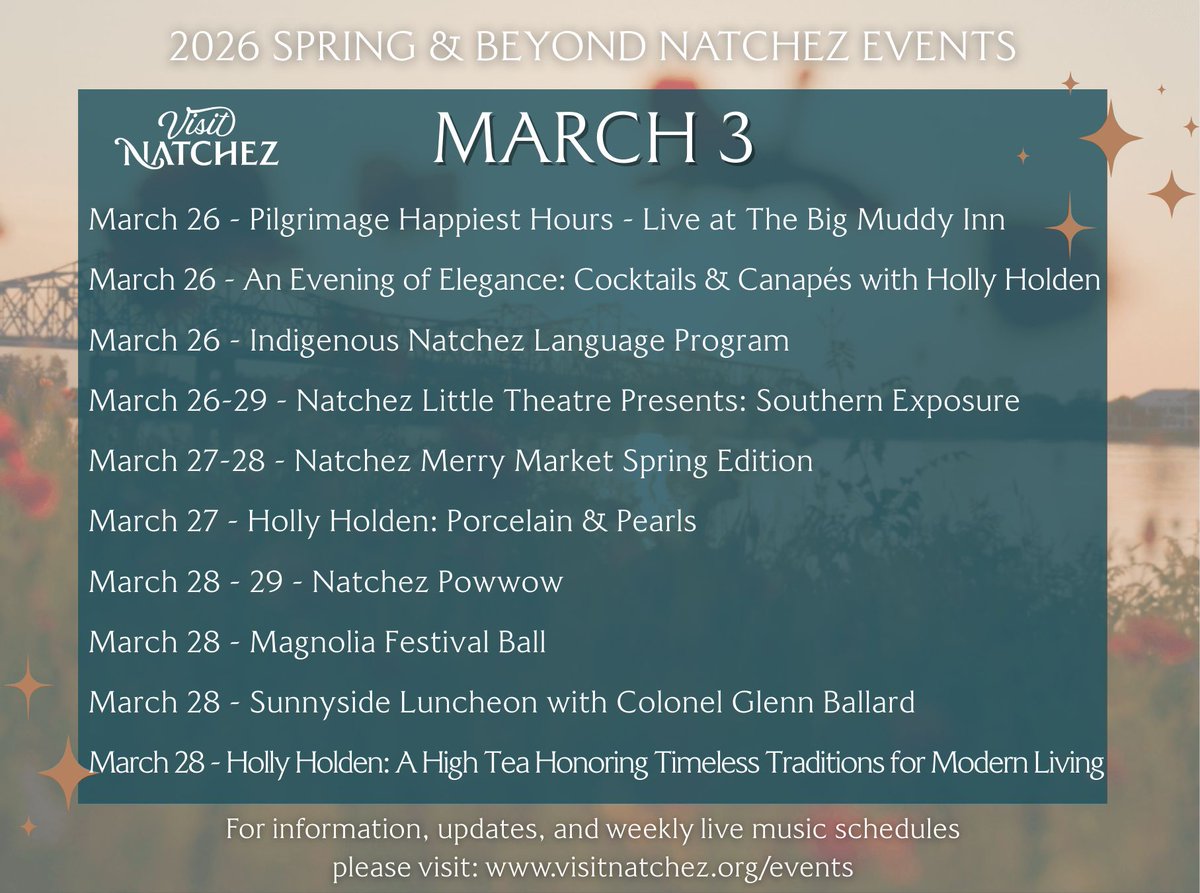 Visit Natchez tweet media