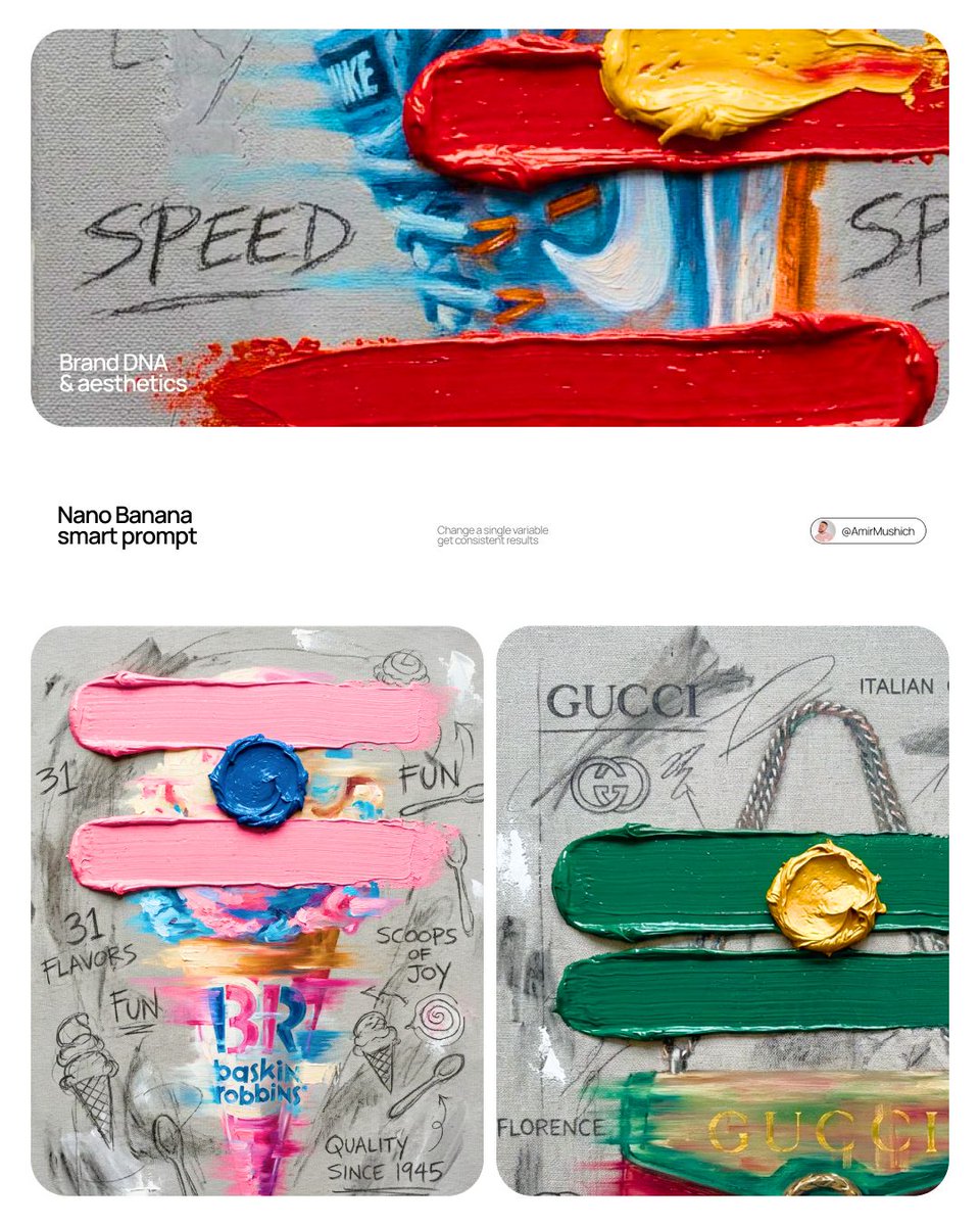 Paint stroke brand visuals