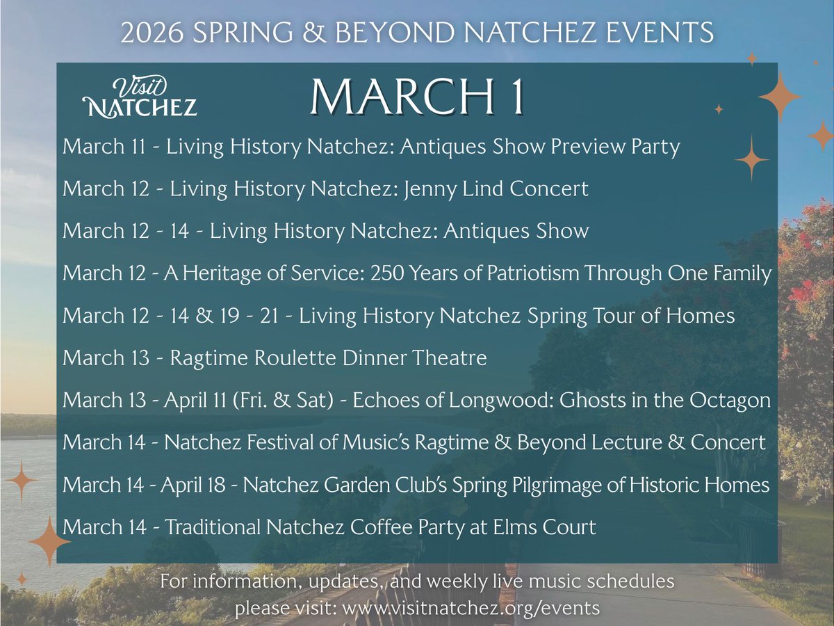 Visit Natchez tweet media