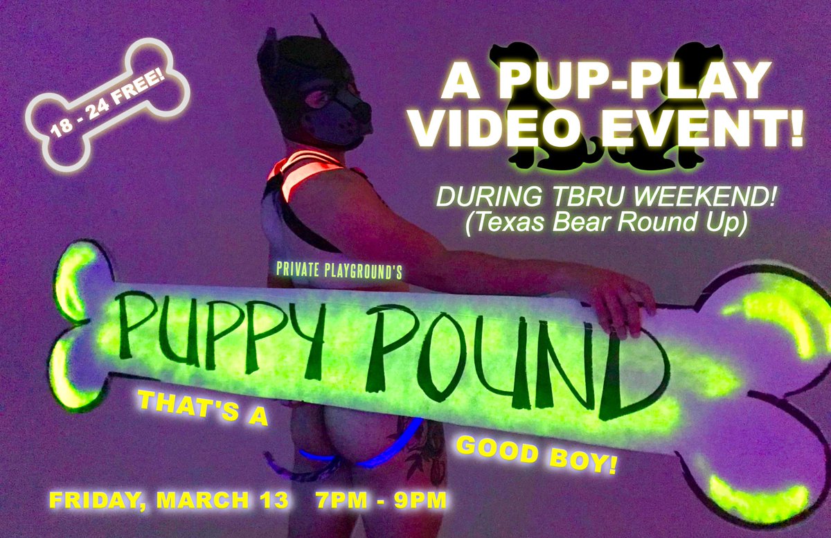 Pups galore with <a href="/PrivatePlaygro1/">PrivatePlayground (136K)</a> this Friday during #TBRU

Cum watch me be a good dog and trade some bones!