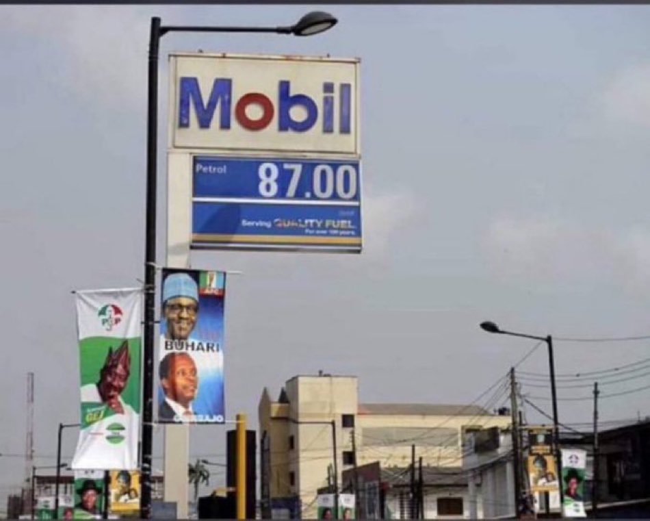 Once upon a time the price of petrol 😓