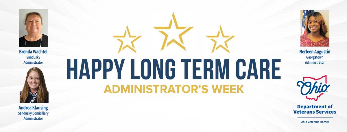 OhioVets's tweet photo. This week is Long Term Care Administrators Week, and we are proud to recognize the incredible professionals who lead our two Ohio Veterans Homes. Their leadership makes a real difference in the lives of our veterans every single day.
#LTCAWeek26 #HeartOfService https://t.co/lCB24i1mOy