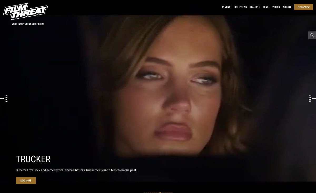 FilmThreat's tweet image. “…our group of ridiculously good-looking teens enters the fray and springs the kooky codger’s crafty trap.” Trucker drives Kent Hill directly into horror.
filmthreat.com/reviews/trucke… #SupportIndieFilm #Trucker #Horror #Slasher