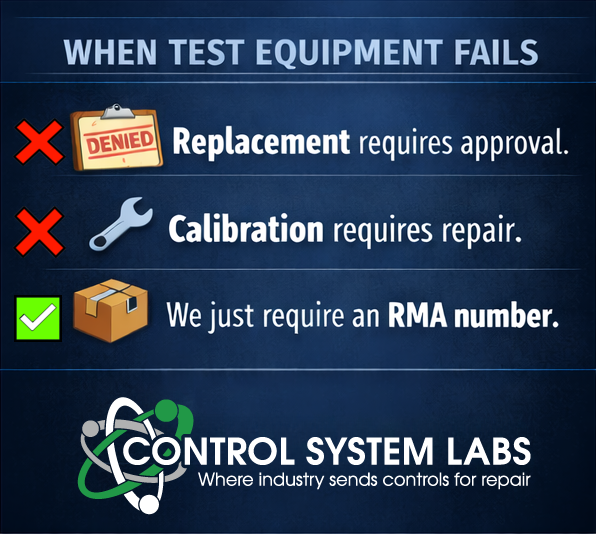 controlsyslabs's tweet photo. ❌Is your test equipment not working? Don’t rush to replace or recalibrate it!
Send it to us first for evaluation and repair—save time, money, and avoid paying a calibration house to tell you it’s broken.

https://t.co/DWCHXcWSYt https://t.co/pFNz3iiyOV