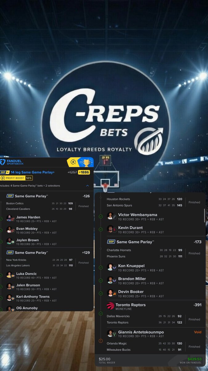 CrepsBets's tweet photo. These Are Hits Within The Last 5 Days🔱‼️💥💰✅
#NBABets #Gambling𝕏 #SportsBettingX https://t.co/wodeJenMpo