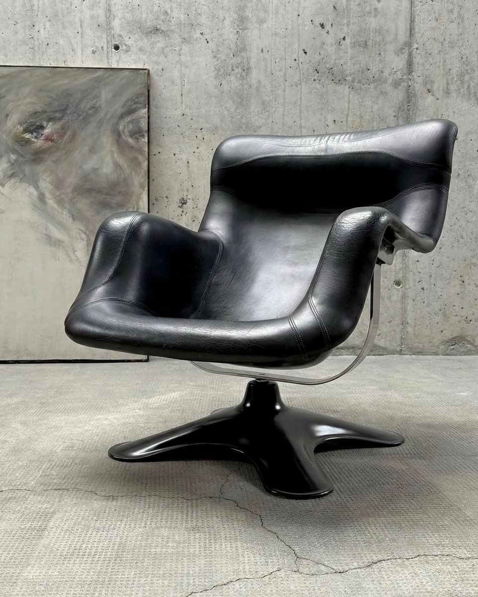 interiorsuckerr's tweet photo. Karuselli Swivel Chair by Yrjö Kukkapuro, 1960's https://t.co/JLjqNMKN3C