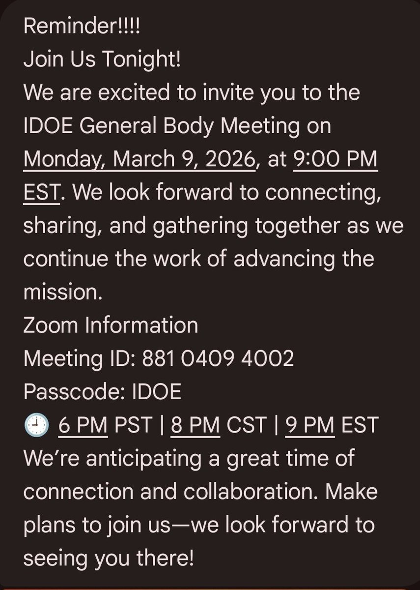 COGIC IDOE tweet media