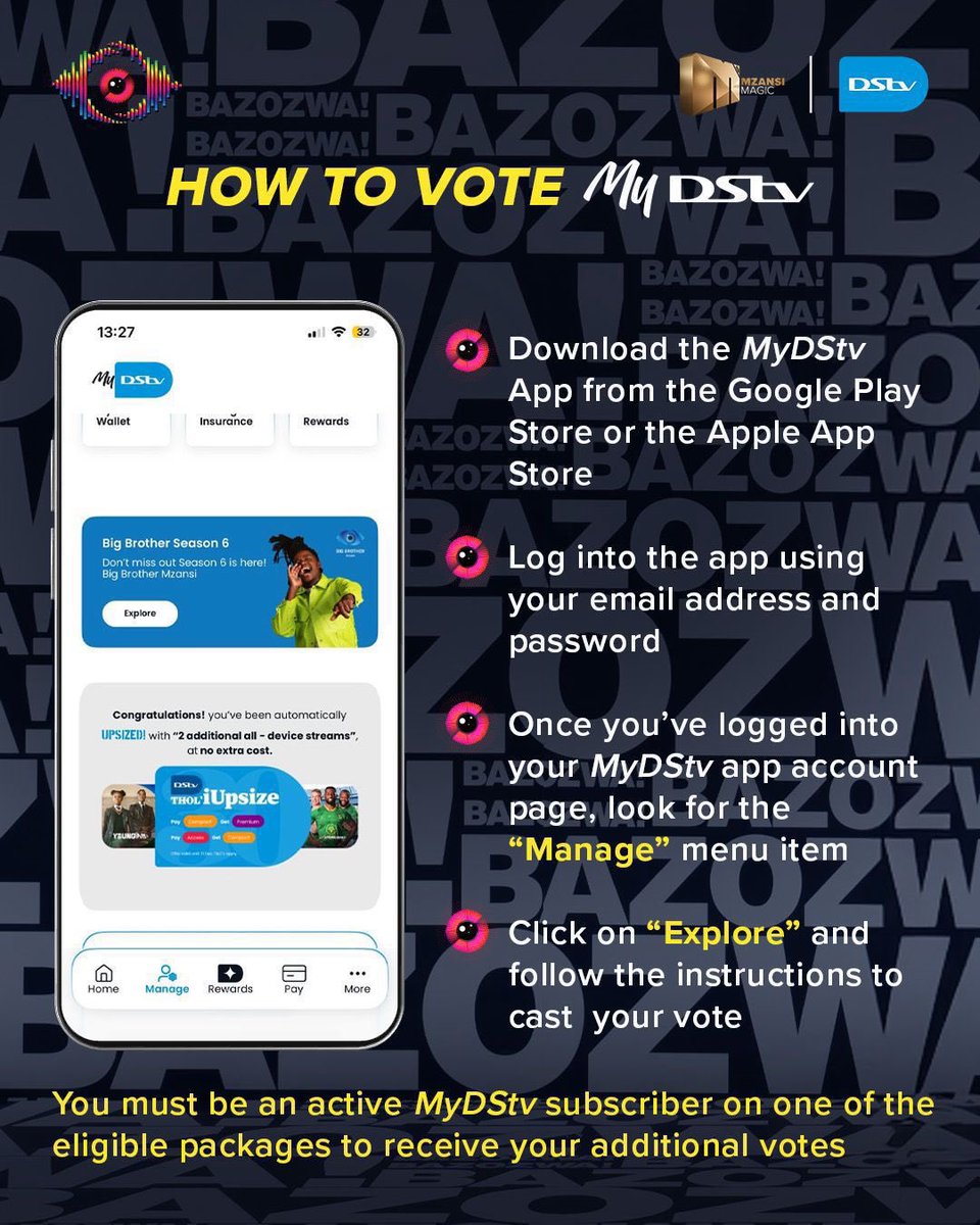 Trixie’s Bafo is up please TrixieTribe and TRIXTARS vote <a href="/realbravob/">@RealBravoB</a> 🥹

🔗: dstv.com/mzansimagic/en…

TRIXIE THE UNDERDOG
TRIXTARS x TRIXIETRIBE ARMY
#BBMzansiS6
#Trixie
#TrixieChristoffels