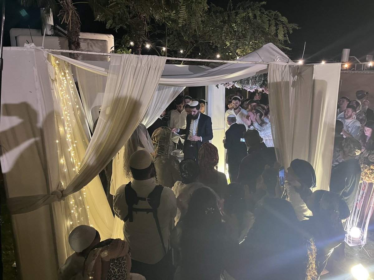RationalSettler's tweet photo. Our next door neighbor’s daughter was married tonight. The wedding was supposed to be an hour and forty-five minute drive from here near the Gaza border. Hundreds of people were supposed to attend. Instead, the wedding was moved to Mitzpe Yericho (where we live) and according to Israeli law during war, less than a hundred people attended. 

I have heard of many weddings that have taken place since the start of the war a week and a half ago. None of these weddings looked like the weddings the bride, groom, or their families imagined as they were planning them. Yet the resilience of the Jewish people directs them to go forward with the wedding and not push it off. 

Life goes on and it grows here in Israel. You can try to kill us, but it won’t even change a wedding date!