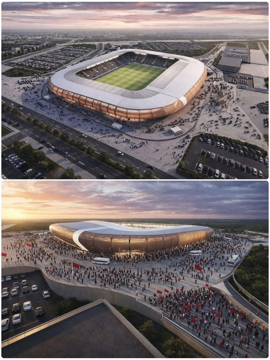 FRMFXtra's tweet photo. 🏟️🇲🇦 Maquette 𝗢𝗙𝗙𝗜𝗖𝗜𝗘𝗟𝗟𝗘 du nouveau stade Lahoucine Moudanib à Agadir.

Capacité : 15 000 places. https://t.co/Rd3grwuLhe