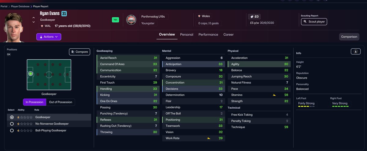 davidcarter93's tweet photo. Loaded up the new FM26 Update on my current FM Online save and this guys shows up 🤣 @SportsInt #fm26 #footballmanager https://t.co/s59lGrdqSZ