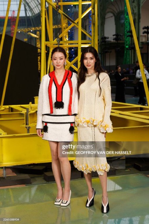 retromikz's tweet photo. My girls are Getty Images cleared

LENAMIU AT CHANEL PFW  
#CHANELFW26xLenaMiu https://t.co/vR7wNYrkqK