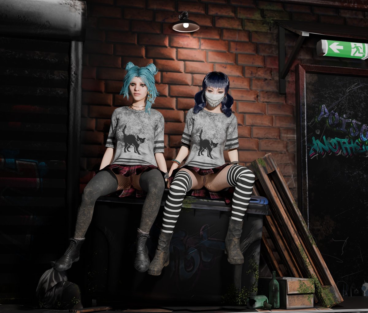 Fripouille3D's tweet photo. FENG &amp; NEA swapping more outfits

Would you buy them?

(the cosmetics) https://t.co/ZIqRkkENZ7