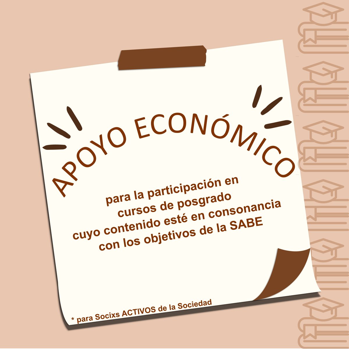 EvoArgentina's tweet photo. Queremos anunciar que desde este año vamos a ofrecer becas de ayuda económica a socixs que tengan interés en participar de cursos de posgrado cuyo contenido esté en consonancia con los objetivos de la SABE. https://t.co/nnPHLU5m0Y