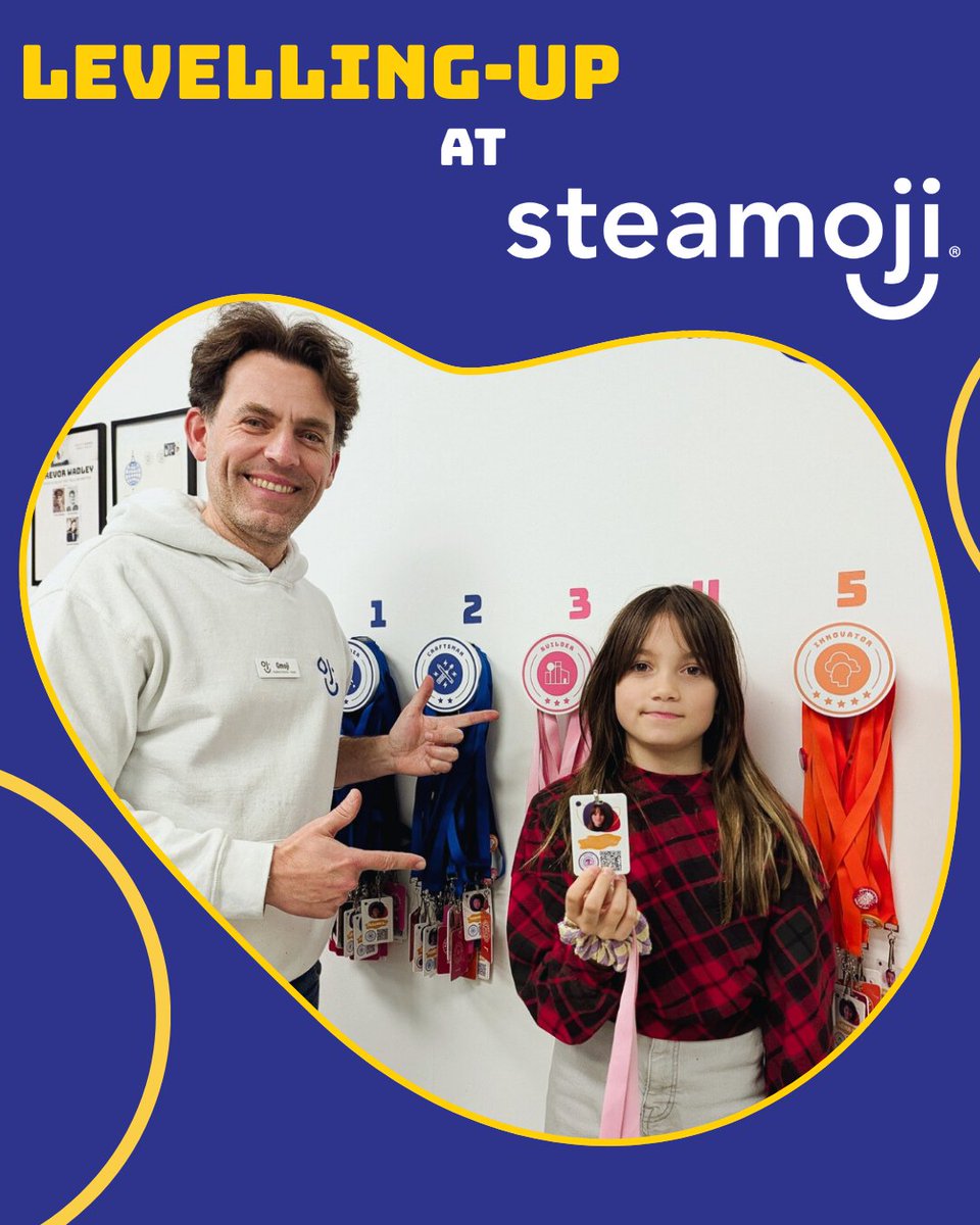 steamoji's tweet photo. Levelling up at Steamoji. 🚀

Every mission completed brings Apprentices one step closer to their next level. Each level represents growth in their Maker Mindset, and getting closer to becoming a Master Maker.

#MakerMindset #LevelUp #KidsWhoMake #STEMlearning https://t.co/QOplZfU4Lz