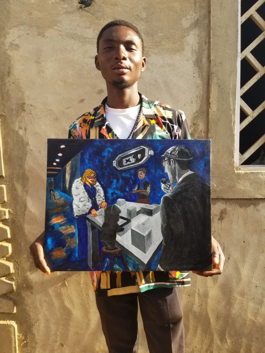 GidPhilemon's tweet photo. Here’s my entry for the 
@mazerancers #RancersRemix challenge. I went with an acrylic painting on canvas of the characters.
Did a rough sketch, picked up the paint… and well, this is the result.
Let me know what you think 🙂 https://t.co/HWTFv3gMMY
