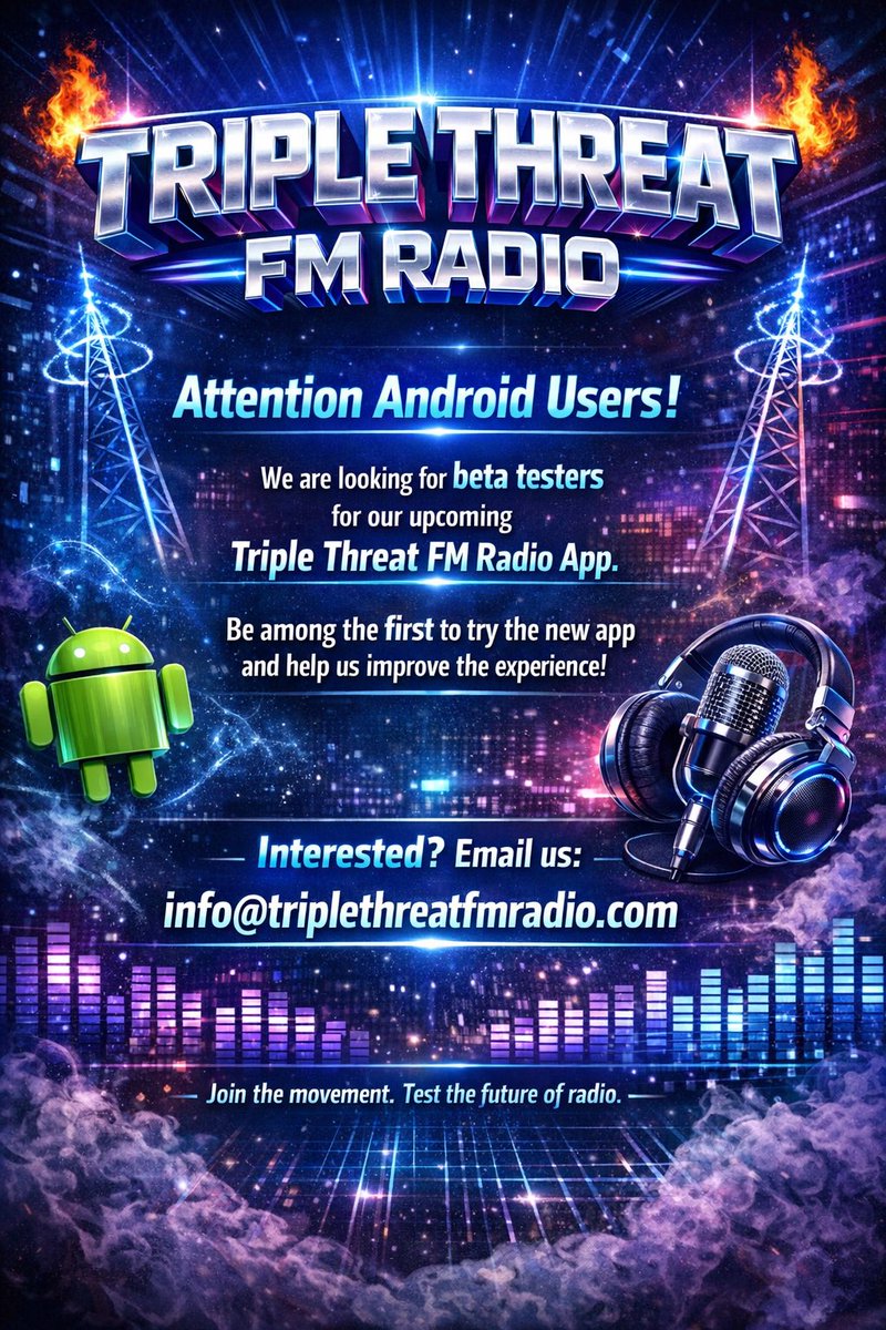 DJWonderRican's tweet photo. #androidusers #betatesters #triplethreatfmradio https://t.co/1EtxYjmxFo